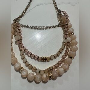 Elegant Multi-Layered Beaded Necklace